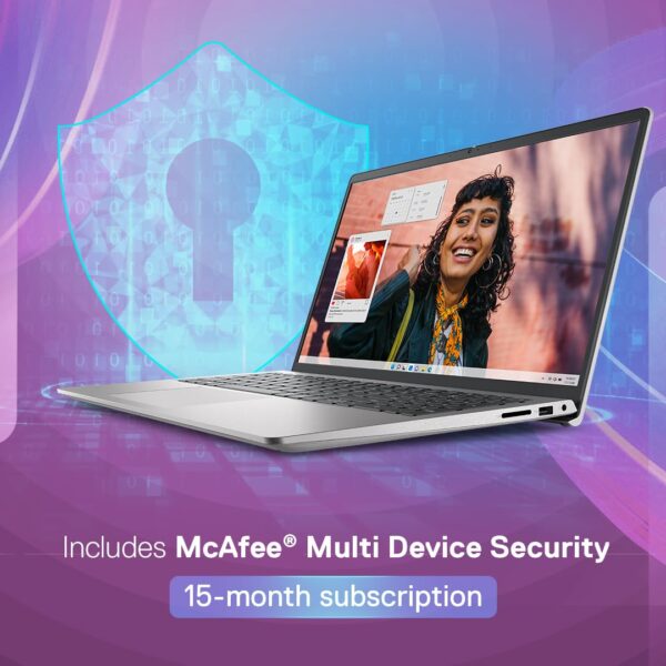 Dell Inspiron 3535 Laptop, AMD Ryzen 3-7320U Processor, 8GB, 512GB, 15.6" (39.62cm) FHD Display, Win 11 + MSO'21, 15 Month McAfee, Silver, Thin & Light-1.67kg - Image 2