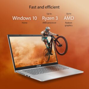 ASUS VivoBook 14 (2021), AMD Ryzen 3 3250U, 14-inch (35.56 cms) FHD Thin and Light Laptop (8GB/256GB SSD/Office 2019/Windows 10/Integrated Graphics/Silver/1.6 Kg), M415DA-EK322TS