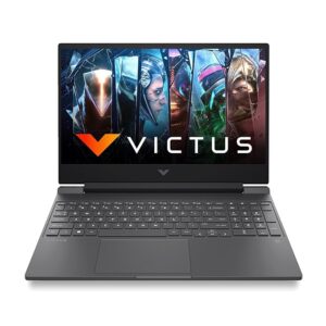 Side view of HP Victus Gaming Laptop Indore model FB0050AX showing sleek design and cooling vents