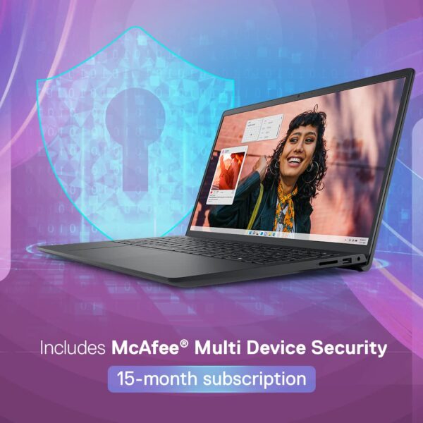 Dell Inspiron 3530 Thin & Light Laptop, 13th Gen Intel Core i3-1305U/8GB/512GB SSD/15.6" (39.62cm) 120Hz Refresh Rate on FHD IPS Display/Windows 11 + MSO'21+McAfee 15 Months/Carbon Black/1.62kg Visit the Dell Store - Image 2