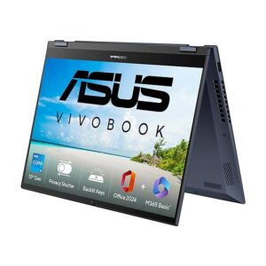 ASUS New Laptop Vivobook S14 Flip, ‎TP3402VAO-LZ612WS 14" Touch Screen, FHD+, Intel Core i5-13420H, (16GB RAM/512GB SSD/Intel UHD iGPU/Windows 11