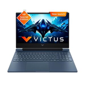 HP Victus, 12th Gen Intel Core i7-12650H,NVIDIA RTX 3050, 16GB DDR4, 512GB SSD (Win11, Office21, Blue,2.3kg) 144Hz, 9MS, IPS, 15.6-inch(39.6cm), Flicker-Free Gaming Laptop, Enhanced Cooling 15 -FA 1415 TX