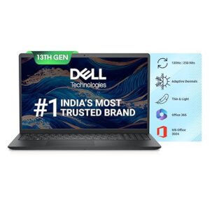 Dell New Laptop  Inspiron 3530 Thin & Light Laptop, 13th Gen Intel Core i5-1334U Processor, 8GB, 512GB SSD, 15.6" (39.62cm) FHD Display, Standard Keyboard, Win 11+MSO'24 & 15 Month McAfee, Carbon Black, 1.62kg