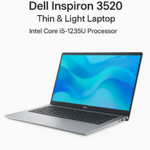 Dell New Laptop Inspiron 3520 Thin & Light Laptop, Intel Core i5-1235U Processor, 8GB, 512GB SSD, 15.6" (39.62cm) FHD 120Hz 250 nits Display, Windows 11 + MSO'21, Backlit KB, 15 Months McAfee, Platinum Silver, 1.65kg
