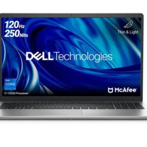 DELL New Laptop  15 Intel Core i7 13th Gen 1355U - (16 GB/512 GB SSD/Windows 11 Home) 3530 Thin and Light Laptop  (15.6 inch, Platinum Silver, 1.62 Kg, With MS Office)