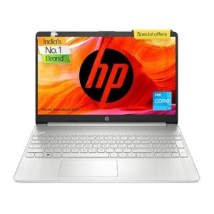 HP 15s-FQ5185tu New Laptop 12th Gen Intel Core i3-1215U,15.6inch(39.6cm), FHD,Anti-Glare,8GB RAM,512GB SSD,Intel UHD Graphics,Dual Speakers(Win11,MSO2021,Silver,1.69Kg), 15s-FQ5185tu