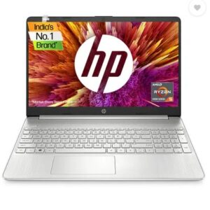 HP New Laptop  AMD Ryzen 5 14s-fq1092au  Hexa Core 5500U - (8 GB/512 GB SSD/Windows 11 Home) Thin and Light Laptop  (14 inch, Natural Silver, 1.46 Kg, With MS Office)