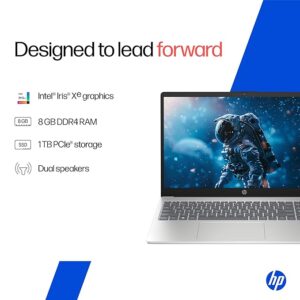 HP 15, New Laptop 13th Gen Intel Core i3-1315U Laptop (8GB DDR4, 512GB SSD) Anti-Glare, Micro-Edge, 15.6"/39.6cm, FHD, Win 11, MSO 21, Silver, 1.59kg, Intel UHD Graphics, 1080p FHD Camera, fd0186tu