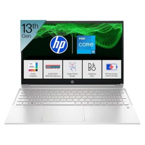 HP Pavilion New Laptop 13th Gen Intel Core i5-1340P (16GB RAM/512GB SSD) FHD, 15.6” (39.6cm), Windows 11/MS Office 21, Silver,1.74kg, eg3027TU 720p HD Camera, Backlit Keyboard, Audio by B&O Laptop