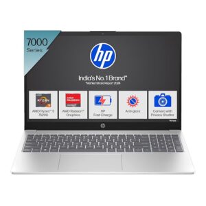HP 15, New Laptop 15s-fc0155AU AMD Ryzen 5 7520U (8GB LPDDR5, 512GB SSD) Anti-Glare, FHD,15.6-inch (39.6 cm) Win 11, Office 21, FHD Camera with Privacy Shutter,